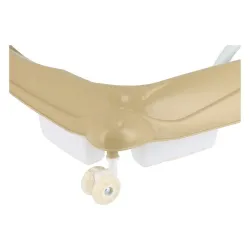 Chodzik Baby Mix z kierownicą i silikonowymi kółkami cappuccino