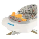 Chodzik Baby Mix z kierownicą i silikonowymi kółkami cappuccino