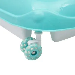 Chodzik Baby Mix z kierownicą i silikonowymi kółkami miętowy