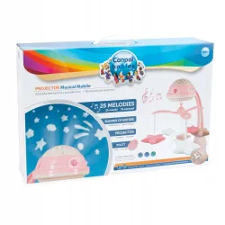 Canpol ELEKTRYCZNA KARUZELA Z PROJEKTOREM Gwiazdki +PILOT 75/100 pink