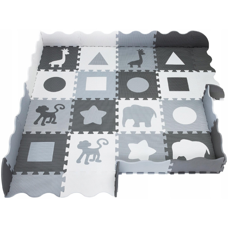 Mata piankowa Puzzle Plac Zabaw 150x150x1cm 16 szt.PMF3