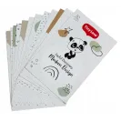 Gimnastyka/mata edukacyjna z drewnianym stojakiem - Décor czarno-biała