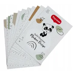 Gimnastyka/mata edukacyjna z drewnianym stojakiem - Décor czarno-biała