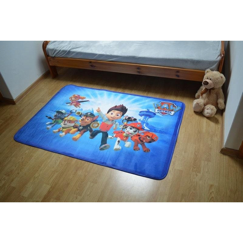 Mata Filcowa 100x150 - Psi Patrol Niebieski