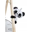 Gimnastyka/mata edukacyjna z drewnianym stojakiem - Décor czarno-biała