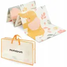 MAMABRUM Dwustronna mata piankowa 180x120 Egzotyczne słonie/Szarość R18