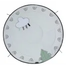 Gimnastyka/mata edukacyjna z drewnianym stojakiem - Décor czarno-biała