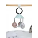 Gimnastyka/mata edukacyjna z drewnianym stojakiem - Décor czarno-biała