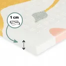 MAMABRUM Dwustronna mata piankowa 180x120 Egzotyczne słonie/Szarość R18