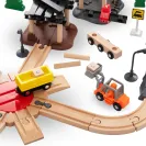 Drewniana Kolejka Pociąg Lokomotywa MAM209