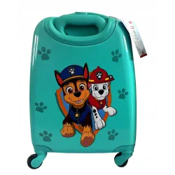 Walizka podróżna dziecięca Psi Patrol Nickelodeon 32 turkusowa Walizka podróżna dziecięca Psi Patrol Nickelodeon 32 turkusowa
