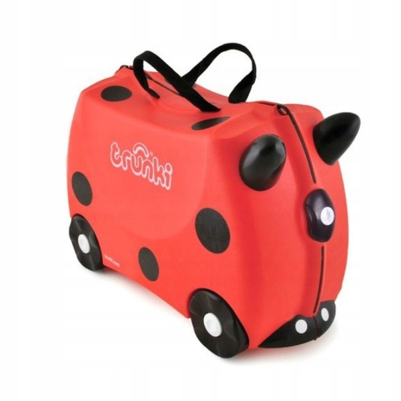 Trunki walizka dziecięca jeździk na kółkach BIEDRONKA HARLEY