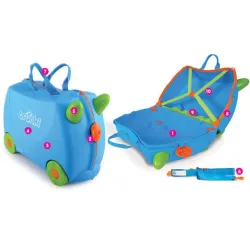 Trunki walizka dziecięca jeździk na kółkach RADIOWÓZ PERCY Trunki walizka dziecięca jeździk na kółkach RADIOWÓZ PERCY