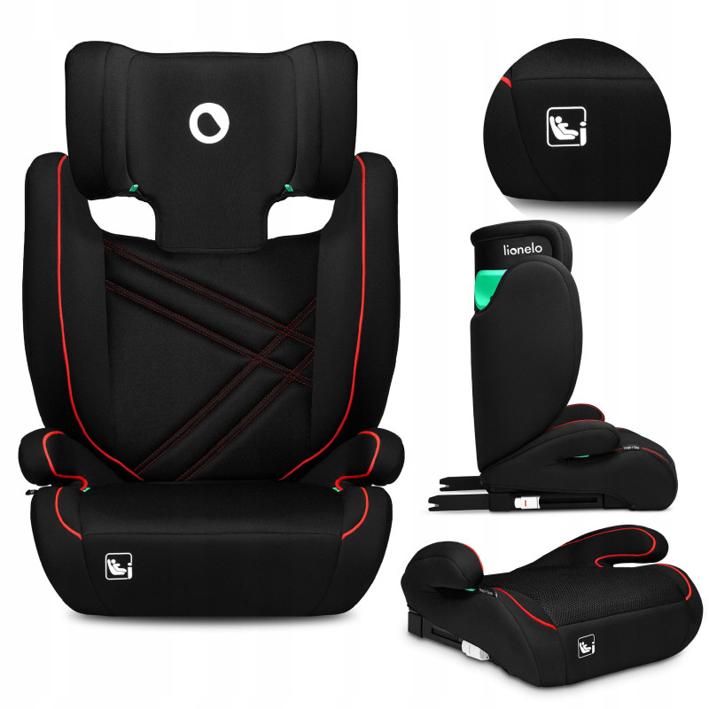 lio fot Hugo I-size Black Red