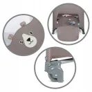 Łóżeczko turystyczne kojec składane+ torba+ materacyk Kidwell Blissy Beige