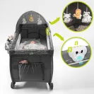 Łóżeczko turystyczne, kojec LIONELO SVEN PLUS Grey