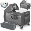 Łóżeczko turystyczne, kojec LIONELO SVEN PLUS Grey