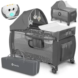 Łóżeczko turystyczne, kojec LIONELO SVEN PLUS Grey Łóżeczko turystyczne, kojec LIONELO SVEN PLUS Grey