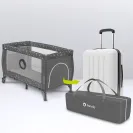 Łóżeczko turystyczne, kojec LIONELO SVEN PLUS Grey