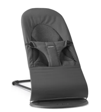 BABYBJORN leżaczek BALANCE SOFT WOVEN/JERSEY Tri Fabric, Ciemny Szary