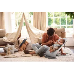 BABYBJORN leżaczek BLISS WOVEN - Jasny szary melanż BABYBJORN leżaczek BLISS WOVEN - Jasny szary melanż