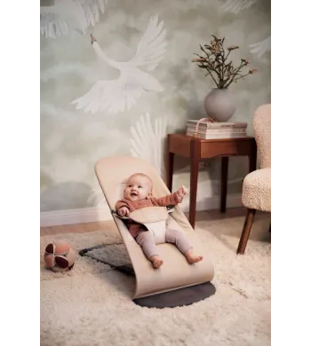 BABYBJORN leżaczek BALANCE SOFT WOVEN - Khaki / Beżowy