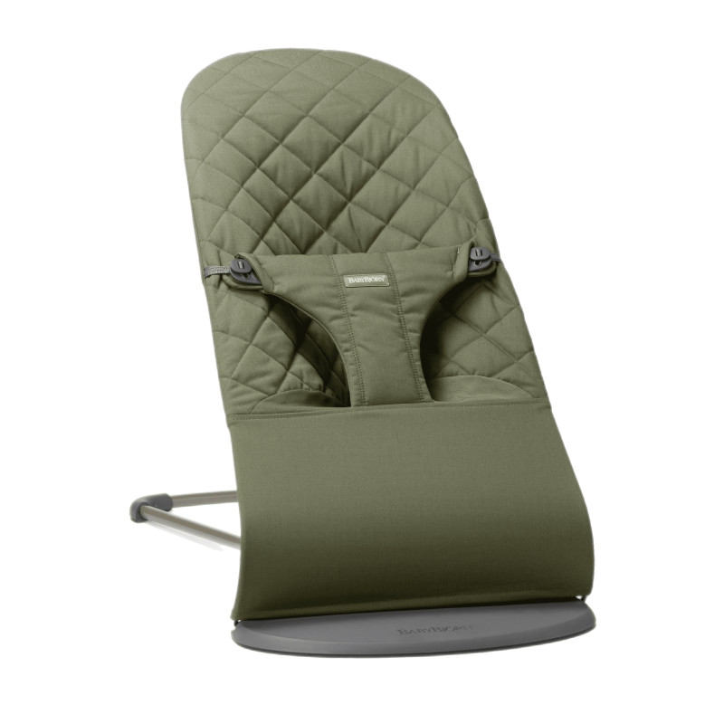 BABYBJORN leżaczek BLISS Woven Petal Quilt Ciemnozielony