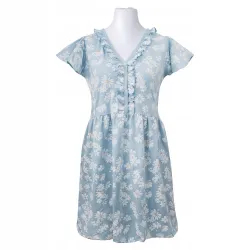 Koszula ciążowa krótki rękaw Eevi Linda XXL margaretki