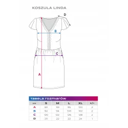 Koszula ciążowa krótki rękaw Eevi Linda M stokrotka beż