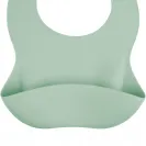 Canpol Babies silikonowy śliniak z kieszonka 51/030  CREME