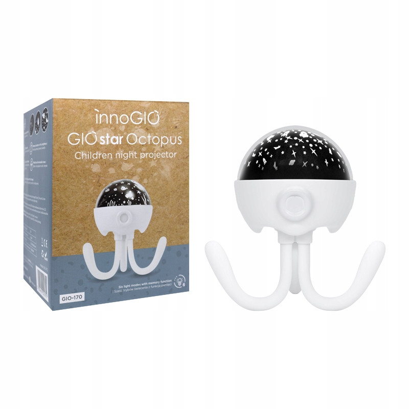 Projektor dla dzieci Lampka InnoGIO GIOstar Octopus GIO-170