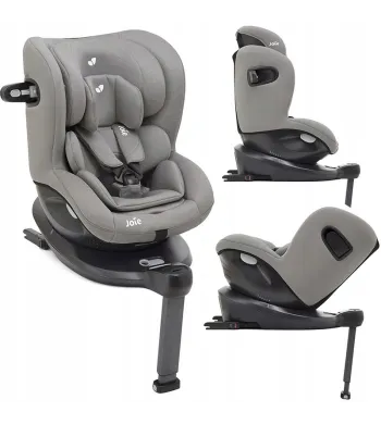 Joie i-Spin 360 i-Size - obrotowy fotelik samochodowy 0-18 kg gray flanel