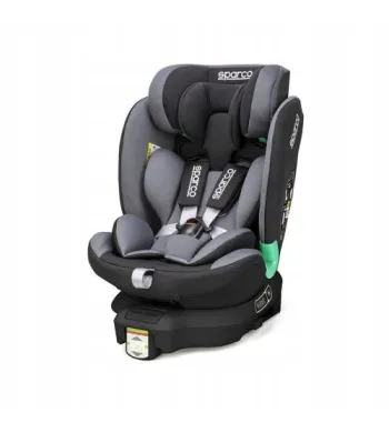 FOTELIK OBROTOWY 360 iSIZE 40-135CM Sparco Sk6000 czarno-szary