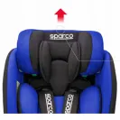 FOTELIK OBROTOWY 360 iSIZE 40-135CM Sparco Sk6000 czarno-szary