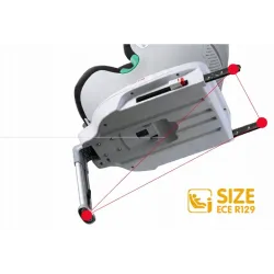 FOTELIK OBROTOWY 360 iSIZE 40-135CM Sparco Sk6000 czarno-szary