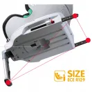 FOTELIK OBROTOWY 360 iSIZE 40-135CM Sparco Sk6000 czerwony