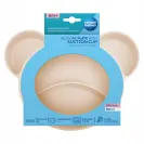 CANPOL silikonowy TRÓJDZIELNY talerzyk z przyssawką MIŚ 51/401_crem