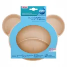 CANPOL silikonowy TRÓJDZIELNY talerzyk z przyssawką MIŚ 51/401_bei