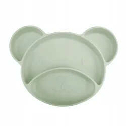 CANPOL silikonowy TRÓJDZIELNY talerzyk z przyssawką MIŚ 51/401_grey CANPOL silikonowy TRÓJDZIELNY talerzyk z przyssawką MIŚ 51/401_grey