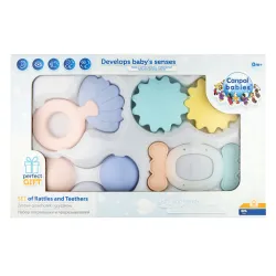 CANPOL BABIES zestaw pierwszych grzechotek PASTEL super lekkie 79/401