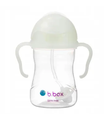 B.BOX BIDON KUBEK Z OBCIĄŻONĄ SŁOMKĄ RURKĄ DLA DZIECI 240ml Glow