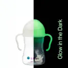 B.BOX BIDON KUBEK Z OBCIĄŻONĄ SŁOMKĄ RURKĄ DLA DZIECI 240ml Glow