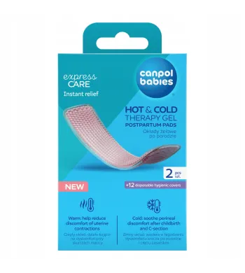 CANPOL OKŁADY ŻELOWE PO PORODZIE NA CIEPŁO LUB ZIMNO 2szt 78/022