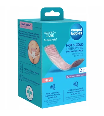 CANPOL OKŁADY ŻELOWE PO PORODZIE NA CIEPŁO LUB ZIMNO 2szt 78/022