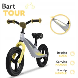 Rowerek Lionelo Bart Tour w szarym kamieniu – bezpieczna zabawa dla malucha!