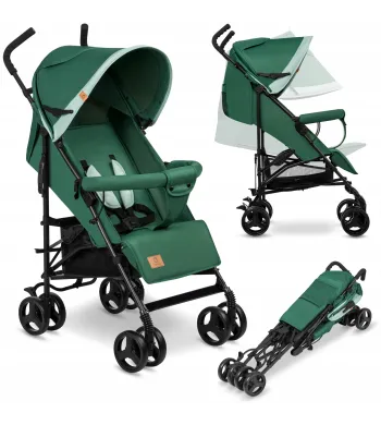 Lionelo Elia lekki wózek spacerowy parasolka do 15 kg Green Forest