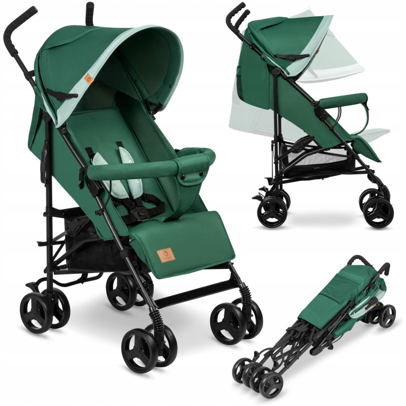 Lionelo Elia lekki wózek spacerowy parasolka do 15 kg Green Forest