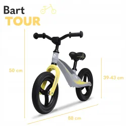 Rowerek Lionelo Bart Tour w szarym kamieniu – bezpieczna zabawa dla malucha!