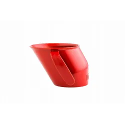 DOIDY CUP KUBEK KRZYWY POCHYŁY KUBECZEK DO NAUKI PICIA  200ml  czerwony