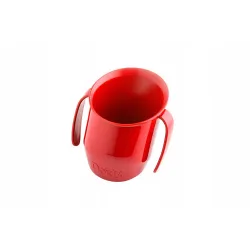 DOIDY CUP KUBEK KRZYWY POCHYŁY KUBECZEK DO NAUKI PICIA  200ml  czerwony